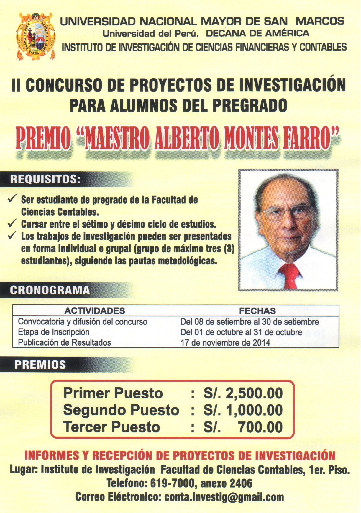 Premio Alberto Montes Farro